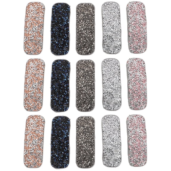 Set of 3 Rhinestone Bb Clip Clear Hair Clips Barrettes Bobby Pins for Women Miss