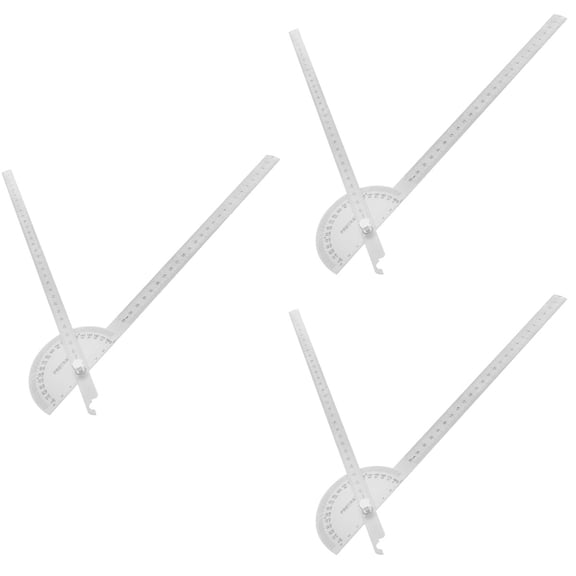 Set of 3 Ring Sizer Multi-functional Portable Small Protractor Swing Arm