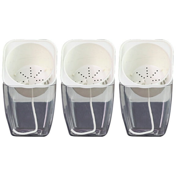 Set of 3 Self Watering Pot Home Floor Mat Office Planter