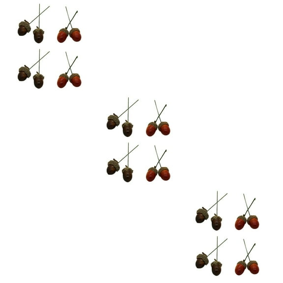 Set of 3 Simulation Nuts Acorn Decor Fall Rustic Christmas Tree Topper Inflatable