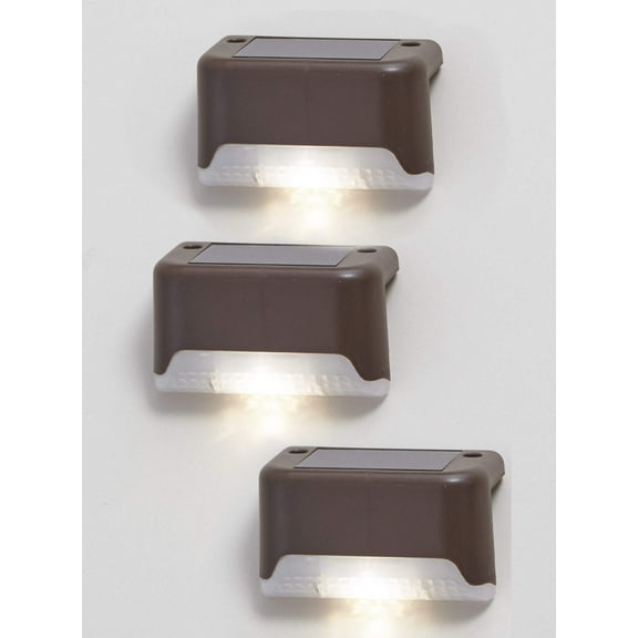 Set of 3 Solar Deck Lights