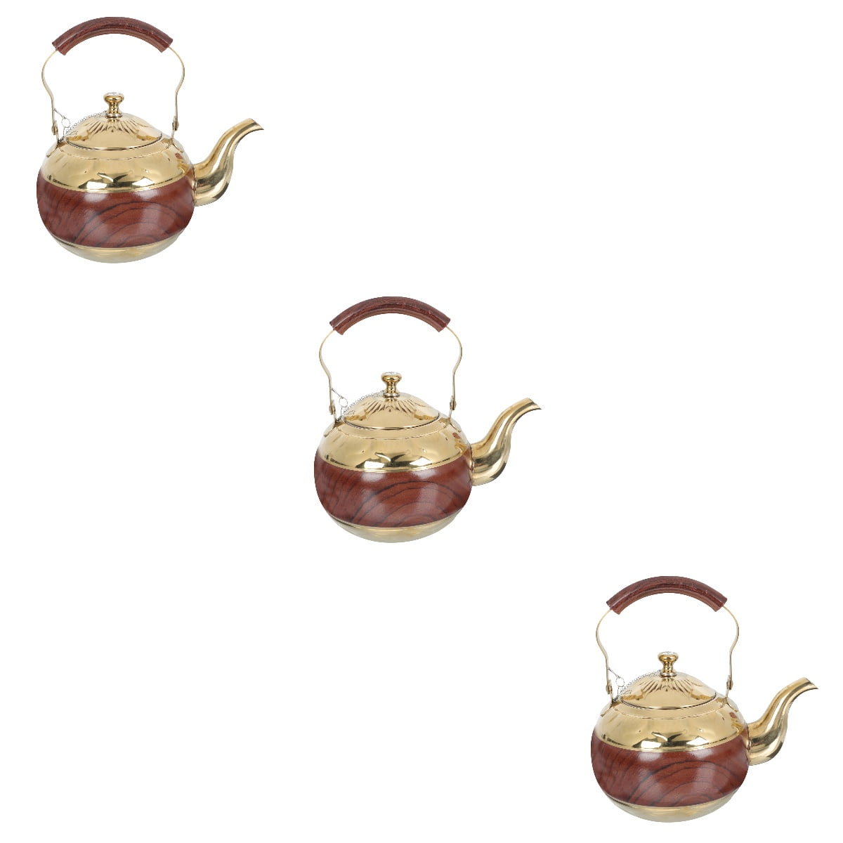 Set of 3 Stainless Steel Kettle Handheld Water Coffee Machines Portable