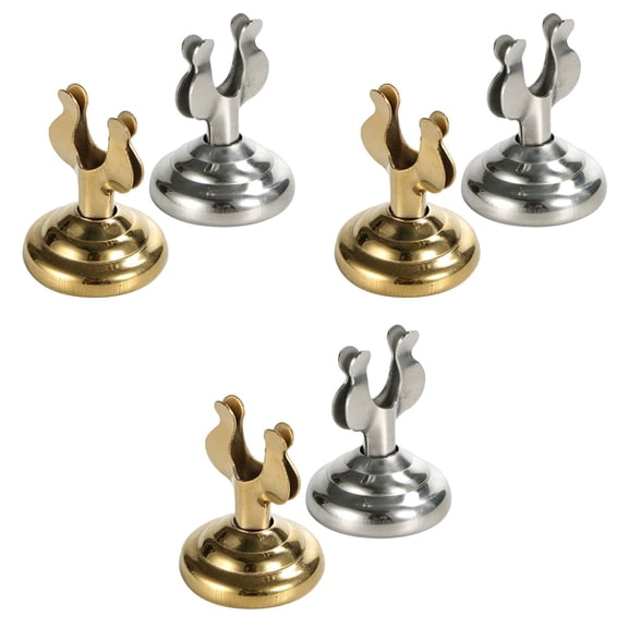Set of 3 Stainless Steel Note Holder Gold Wire Frame Table Number Holders Banquet