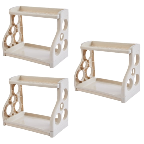 Set of 3 Storage Bins Seasoning Can Rack Room Space-saving