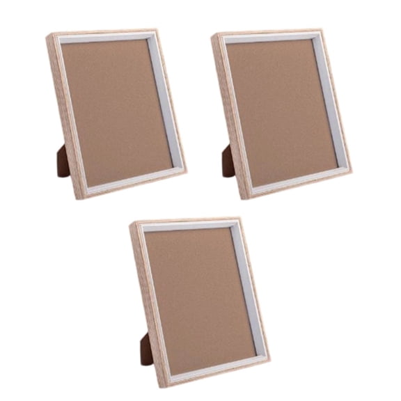 Set of 3 Stylish 10-Inch Black Wood Photo Frames - for Decor!