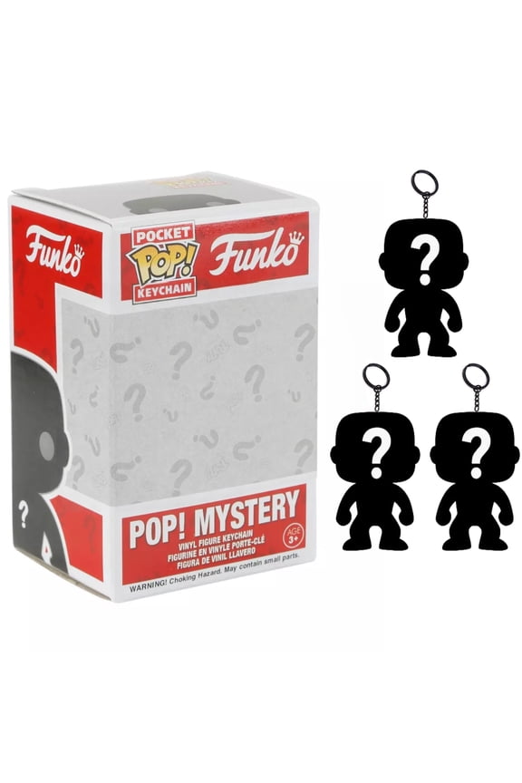 Set of 3 Surprise Mystery Mini Funko Pocket Pop! Keychains Randomly Selected