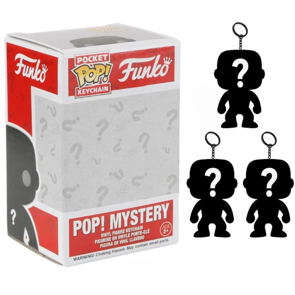 Set of 3 Surprise Mystery Mini Funko Pocket Pop! Keychains Randomly Selected