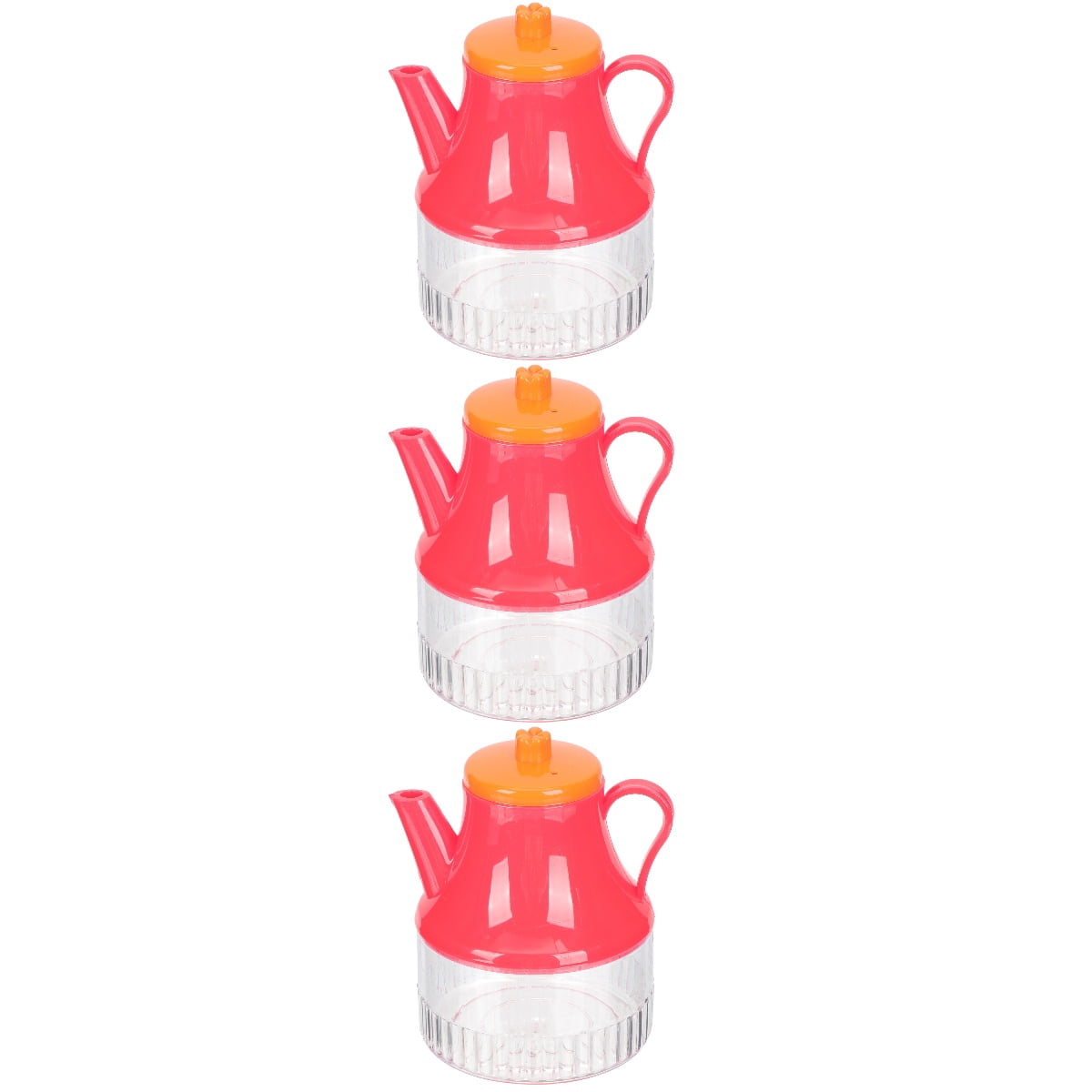 Set of 3 Syrup Oil Bottle Jars Bottles Dispenser for Kitchen Cooking Container Lamp Pot Butter