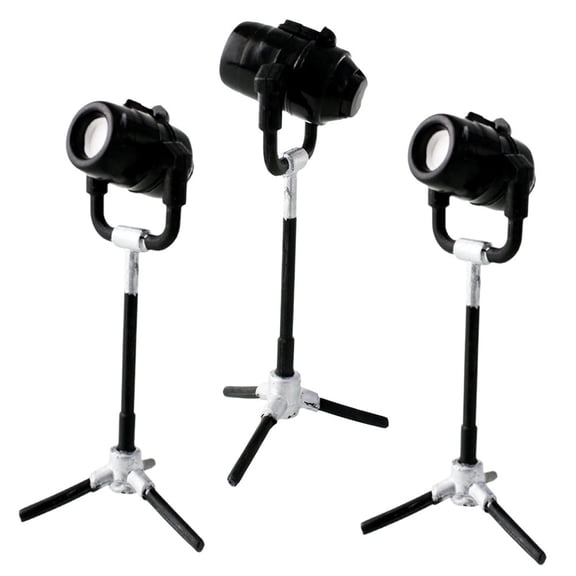 Set of 3 TV Lights for WWE & AEW Wrestling Action Figures