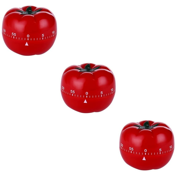 Set of 3 Tomato Timer Kitchen Reminder Countdown Timekeeping