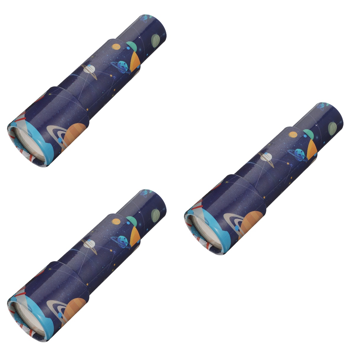 Set of 3 Toy Child Binoculars Telescope Mono Kids Party Favors Children Plaything Pirate Ship