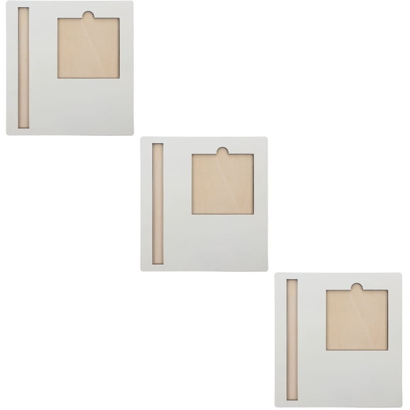 Set of 3 Tray Memo Notes DIY Sublimation Supplies Sticker Holder Blanks Pad