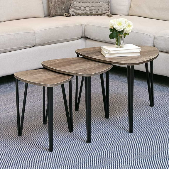 Set of 3 Triangular Nesting Tables
