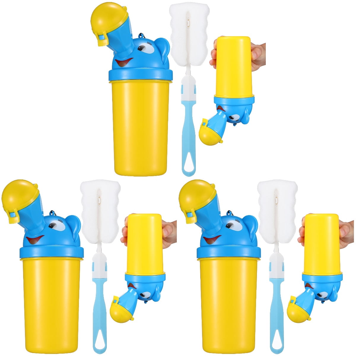 Set of 3 Urine Bucket Toddler Potty Pee Training Urinals for Boy Travel
