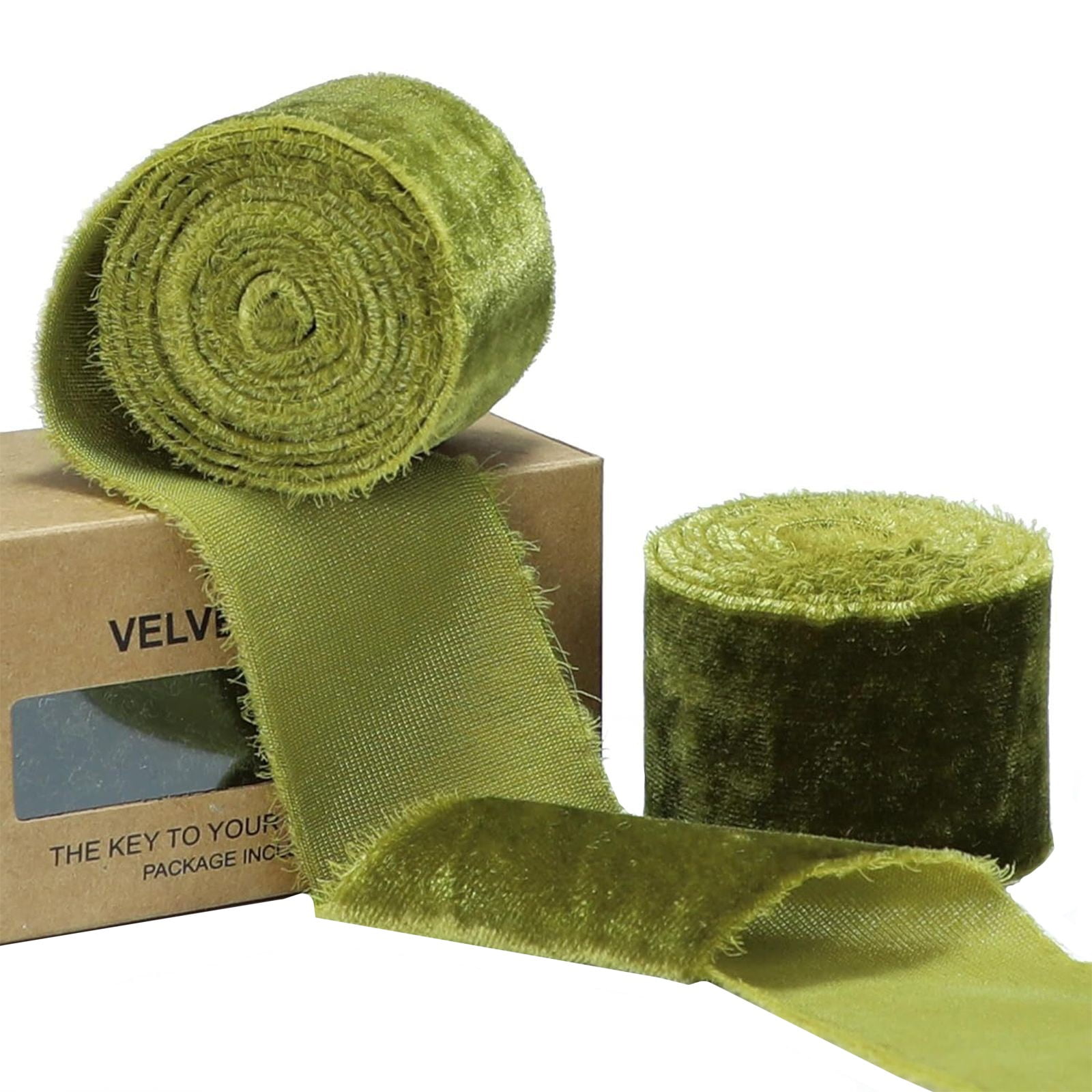 Number 10 Ribbon Set of 3 Velvet Ribbon Roll 1.57 Inch Wide, 10 Yards Long for Crafts ...