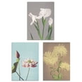 thumbnail image 1 of Set of 3 Vintage Japanese Floral Botanical Flowers Wall Art Prints A4 Size Living Room Decor, 1 of 3