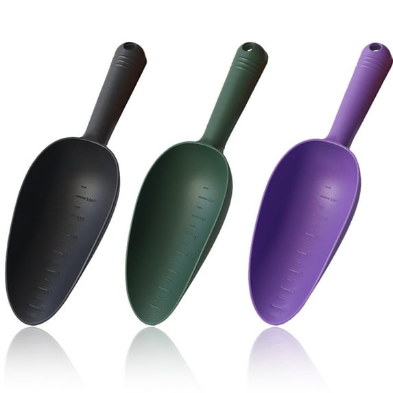 Set of 3 soil shovels, Plastic, Multicolor