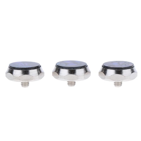 Set of 3 trumpet type Finger Buttons Colorful Shell Repair Parts Caps Accessories Musical Collections, Multicolor