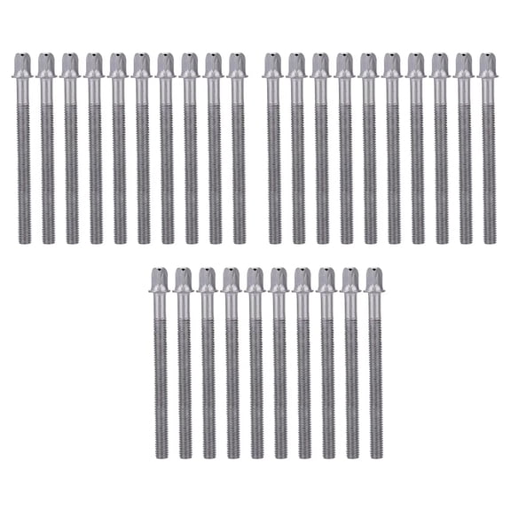 Set of 30 Metal Drum Screws Drum Hardware Component Musical Instrument Screws Suitable for Percussion Instruments