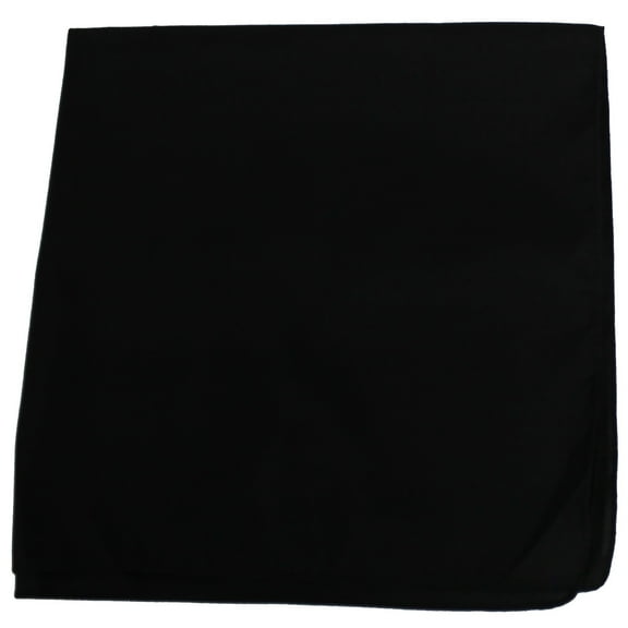 Set of 300 Mechaly Unisex Solid Cotton Plain Bandanas - Bulk Wholesale (Black)