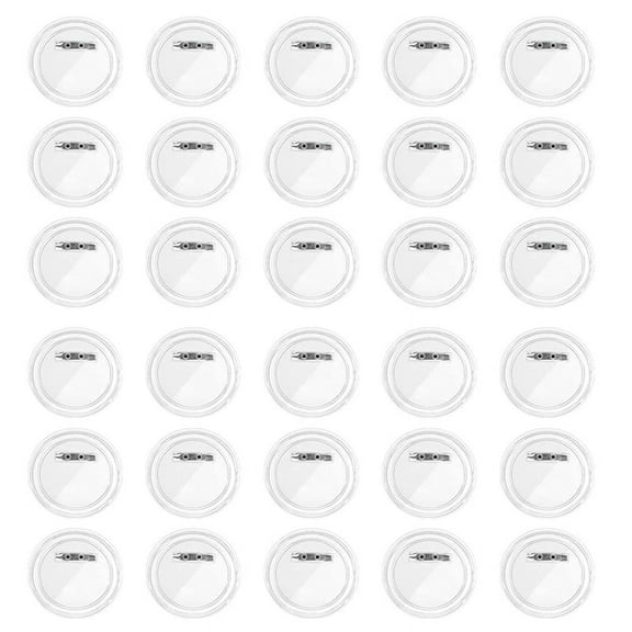 Set of 30Acrylic Button Pins,Button Pins Make Your Own Picture Designs Badges for DIY Crafts