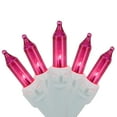 thumbnail image 1 of Northlight Mini Incandescent Christmas Lights - Pink - 7' White Wire - 35ct, 1 of 6