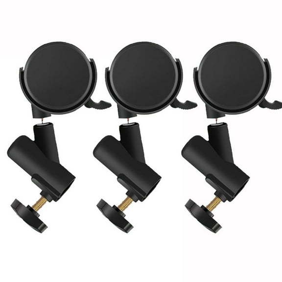 Set of 3pcs Light Stand Wheel 16mm Mount for Easy Positioning and Adjustment