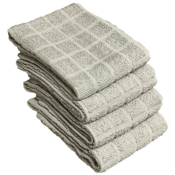 Set of 4, 100% Cotton Window Panel Terry Kitchen Towel - 4 Kitchen Towels Size: