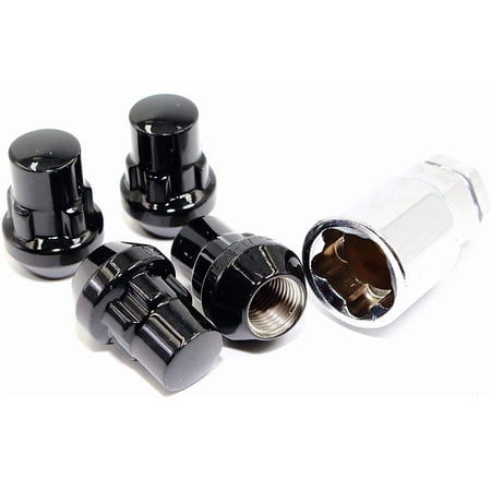 Set of 4 14x1.5 Veritek Gloss Black Acorn Bulge Tuner 1.40 Inch Wheel Locks for Aftermarket Wheels price history and forecast - Veritek Performance VTK-40900SBK