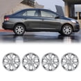 thumbnail image 1 of (Set of 4) 15" Hubcaps Fit for 2019-2020 Toyota Yaris Sedan/Yaris IA Sedan,Fit for Steel Wheel,Snap-on with Retention Rings,Lacquer, 1 of 8