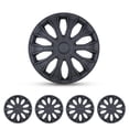 thumbnail image 1 of (Set of 4)15" Universal Hubcaps,Wheel Rims Cover,Snap on Car Truck SUV,ABS+PC,Black Matte, 1 of 7