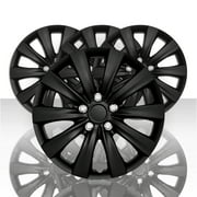 Set of 4 16" 10 Spoke Wheel Covers for 2011-2013 Toyota Corolla - Gloss Black