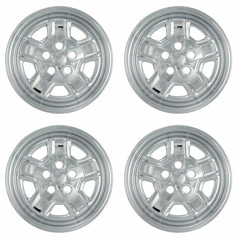 Set of 4 16 inch Chrome ABS Wheel Covers Compatible with 2014-2016 Jeep Compass Rims