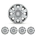 thumbnail image 1 of Set of 4,16-inch Universal Hubcaps,Wheel Rims Cover Fits Toyota Chevrolet Honda Mazda Dodge Ford,Snap on Installation,ABS+PC Material,Lacquer, 1 of 7