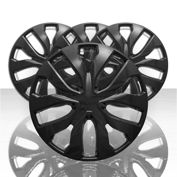 Set of 4 17" 10 Spoke Wheel Covers for 2014-2019 Nissan Rogue S - Gloss Black