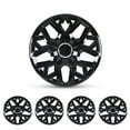 thumbnail image 1 of 4Pcs Wheel Rims Cover,17 inch Universal Hubcap for Steel Wheel Rims Cover,Snap on Installation with Retention Rings,Black Lacquer, 1 of 8