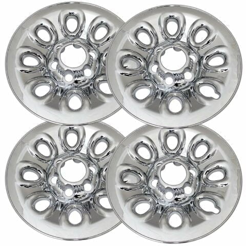 Set of 4 17 inch Chrome ABS Wheel Covers Compatible with 2007 Chevrolet Silverado 1500 HD Classic Rims