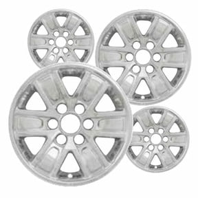 Set of 4 17 inch Chrome ABS Wheel Covers Compatible with 2014-2018 GMC Sierra 1500 SLE Rims