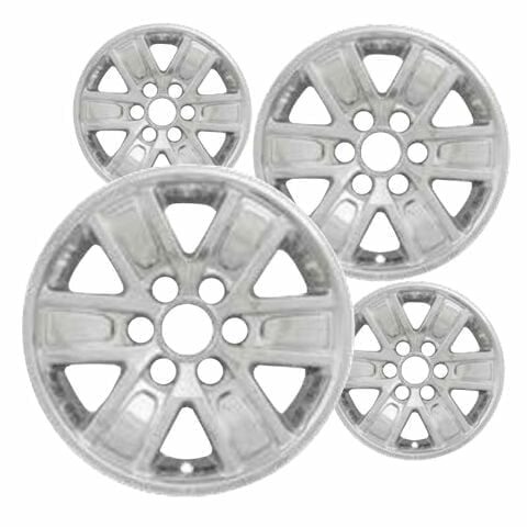 Set of 4 17 inch Chrome ABS Wheel Covers Compatible with 2014-2018 GMC Sierra 1500 SLE Rims