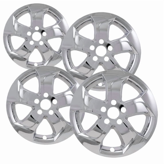 Set of 4 17 inch Chrome ABS Wheel Skins Compatible with 2016 - 2022 Honda HR-V LX Impostors for 64075 Wheel Series