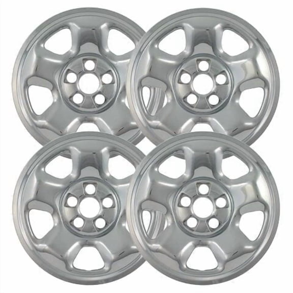 Set of 4 17 inch Chrome Wheel Skins Covers compatible with 09-15 Honda Pilot 06-14 Honda Ridgeline Impostors for 63894 64011 Wheel Series