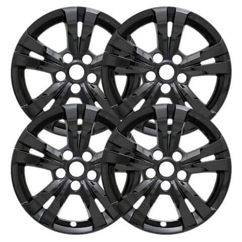 Set of 4 17 inch Gloss Black ABS Wheel Covers Compatible with 2010-2017 Chevrolet Equinox LS Rims