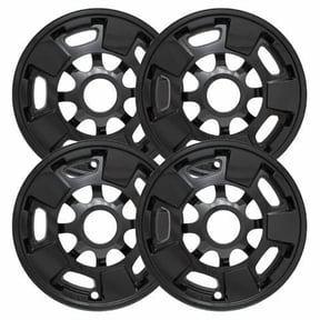 Set of 4 17 inch Gloss Black ABS Wheel Covers Compatible with 2011-2019 GMC Sierra 2500 HD SLE Rims