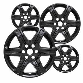 Set of 4 17 inch Gloss Black ABS Wheel Covers Compatible with 2017-2023 GMC Acadia SL SLE Rims