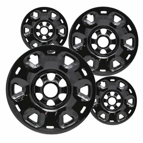 Set of 4 17 inch Gloss Black ABS Wheel Covers Compatible with 2023 Nissan TITAN XD Rims