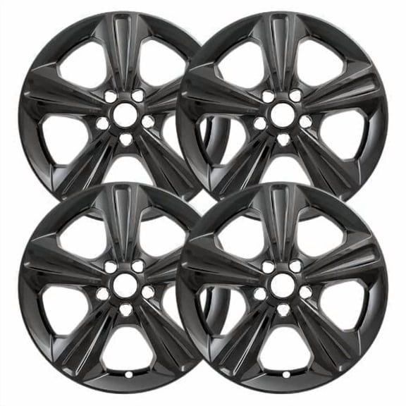 Set of 4 17 inch Gloss Black Wheel Skins Covers Compatible with 17-19 Ford Escape SE 13-16 Ford Escape Impostors for 3943 Wheel Series