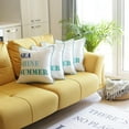 thumbnail image 1 of Set of 4 18" Sea Shine Summer Throw Pillow Cover in Multicolor, 1 of 5