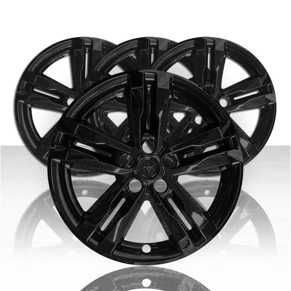 Set of 4 18" Wheel Skins for 2020-2021 Ford Explorer - Gloss Black