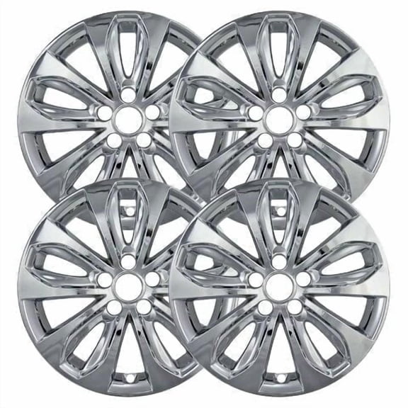Set of 4 18 inch Chrome ABS Wheel Covers Compatible with 2011-2014 Hyundai Sonata Rims