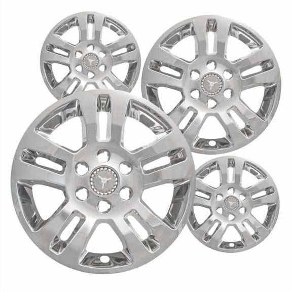 Set of 4 18 inch Chrome ABS Wheel Covers Compatible with 2015-2020 Chevrolet Suburban LS LT LTZ Rims
